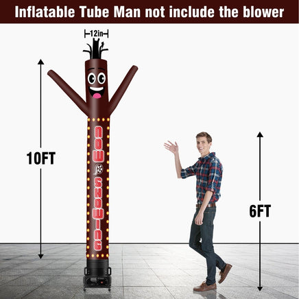 6 10 15 20FT Tall Now Showing Waving Inflatable Tube Man(Blower Not Included) - goodeny