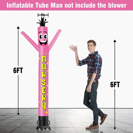 6 10 15 20FT Tall Nursery Waving Inflatable Tube Man(Blower Not Included) - goodeny
