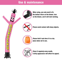 6 10 15 20FT Tall Nursery Waving Inflatable Tube Man(Blower Not Included) - goodeny