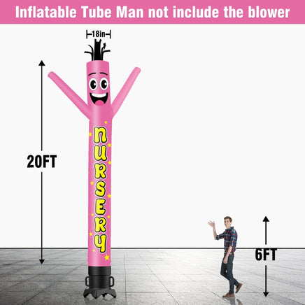 6 10 15 20FT Tall Nursery Waving Inflatable Tube Man(Blower Not Included) - goodeny