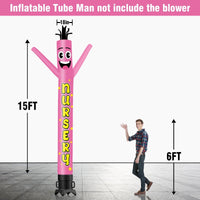 6 10 15 20FT Tall Nursery Waving Inflatable Tube Man(Blower Not Included) - goodeny