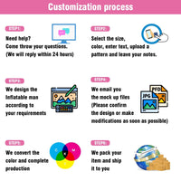 6 10 15 20FT Tall Nursery Waving Inflatable Tube Man(Blower Not Included) - goodeny