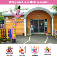 6 10 15 20FT Tall Nursery Waving Inflatable Tube Man(Blower Not Included) - goodeny