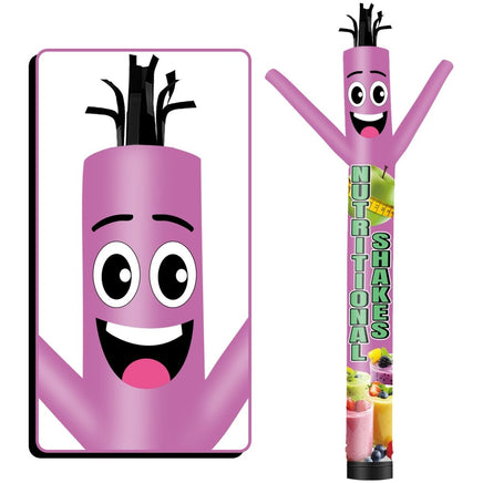 6 10 15 20FT Tall Nutritional Shakes Waving Inflatable Tube Man(Blower Not Included) - goodeny