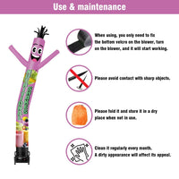 6 10 15 20FT Tall Nutritional Shakes Waving Inflatable Tube Man(Blower Not Included) - goodeny