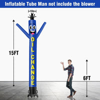6 10 15 20FT Tall Oil Change Waving Inflatable Tube Man(Blower Not Included) - goodeny