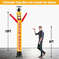 6 10 15 20FT Tall Open House Waving Inflatable Tube Man(Blower Not Included) - goodeny
