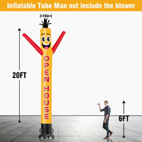 6 10 15 20FT Tall Open House Waving Inflatable Tube Man(Blower Not Included) - goodeny