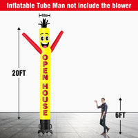 6 10 15 20FT Tall Open House Waving Inflatable Tube Man(Blower Not Included) - goodeny