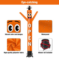 6 10 15 20FT Tall Open Waving Inflatable Tube Man(Blower Not Included) - goodeny