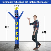 6 10 15 20FT Tall Open Waving Inflatable Tube Man(Blower Not Included) - goodeny