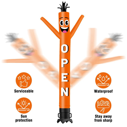 6 10 15 20FT Tall Open Waving Inflatable Tube Man(Blower Not Included) - goodeny