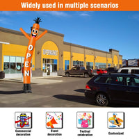 6 10 15 20FT Tall Open Waving Inflatable Tube Man(Blower Not Included) - goodeny