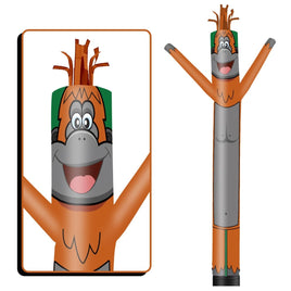 6 10 15 20FT Tall Orangutan Waving Inflatable Tube Man(Blower Not Included) - goodeny