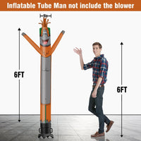 6 10 15 20FT Tall Orangutan Waving Inflatable Tube Man(Blower Not Included) - goodeny