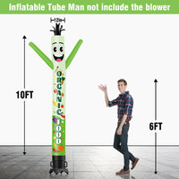 6 10 15 20FT Tall Organic Food Waving Inflatable Tube Man(Blower Not Included) - goodeny