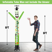 6 10 15 20FT Tall Organic Food Waving Inflatable Tube Man(Blower Not Included) - goodeny