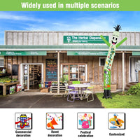 6 10 15 20FT Tall Organic Food Waving Inflatable Tube Man(Blower Not Included) - goodeny