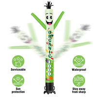6 10 15 20FT Tall Organic Food Waving Inflatable Tube Man(Blower Not Included) - goodeny