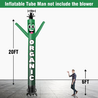 6 10 15 20FT Tall Organic Waving Inflatable Tube Man(Blower Not Included) - goodeny