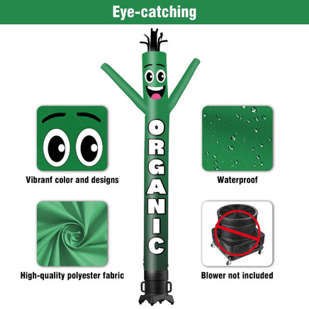 6 10 15 20FT Tall Organic Waving Inflatable Tube Man(Blower Not Included) - goodeny