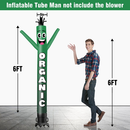 6 10 15 20FT Tall Organic Waving Inflatable Tube Man(Blower Not Included) - goodeny