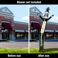 6 10 15 20FT Tall Panda Waving Inflatable Tube Man(Blower Not Included) - goodeny
