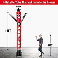 6 10 15 20FT Tall Parking Waving Inflatable Tube Man(Blower Not Included) - goodeny
