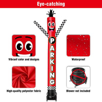 6 10 15 20FT Tall Parking Waving Inflatable Tube Man(Blower Not Included) - goodeny