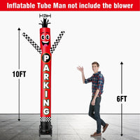 6 10 15 20FT Tall Parking Waving Inflatable Tube Man(Blower Not Included) - goodeny