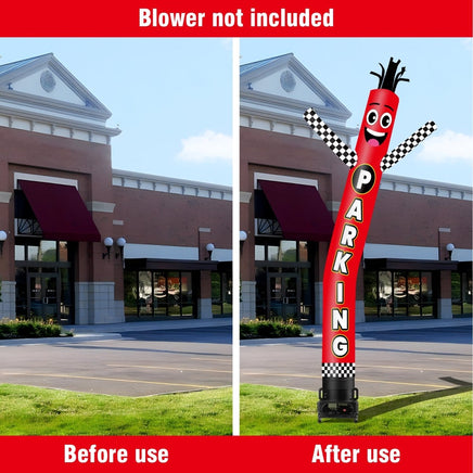 6 10 15 20FT Tall Parking Waving Inflatable Tube Man(Blower Not Included) - goodeny