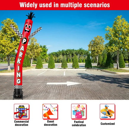 6 10 15 20FT Tall Parking Waving Inflatable Tube Man(Blower Not Included) - goodeny