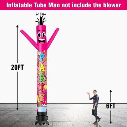 6 10 15 20FT Tall Party Waving Inflatable Tube Man(Blower Not Included) - goodeny