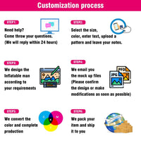 6 10 15 20FT Tall Party Waving Inflatable Tube Man(Blower Not Included) - goodeny