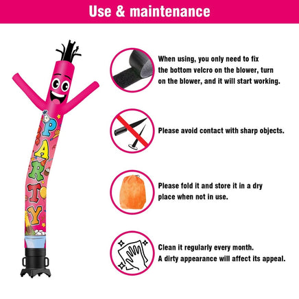 6 10 15 20FT Tall Party Waving Inflatable Tube Man(Blower Not Included) - goodeny