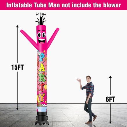 6 10 15 20FT Tall Party Waving Inflatable Tube Man(Blower Not Included) - goodeny