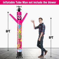 6 10 15 20FT Tall Party Waving Inflatable Tube Man(Blower Not Included) - goodeny