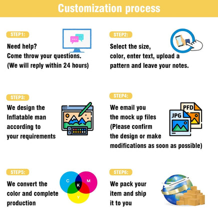 6 10 15 20FT Tall Pasta Waving Inflatable Tube Man(Blower Not Included) - goodeny