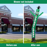 6 10 15 20FT Tall Payday Loans Waving Inflatable Tube Man(Blower Not Included) - goodeny