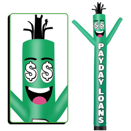 6 10 15 20FT Tall Payday Loans Waving Inflatable Tube Man(Blower Not Included) - goodeny