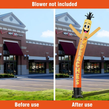6 10 15 20FT Tall Peaches Waving Inflatable Tube Man(Blower Not Included) - goodeny