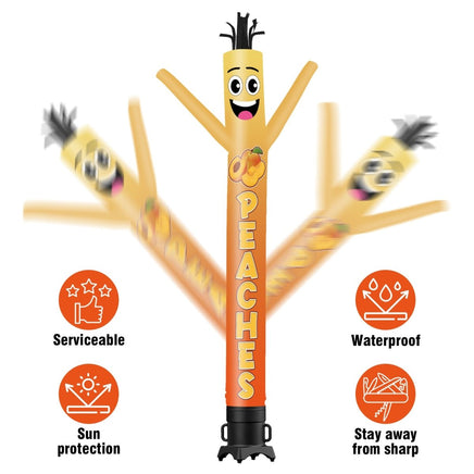 6 10 15 20FT Tall Peaches Waving Inflatable Tube Man(Blower Not Included) - goodeny
