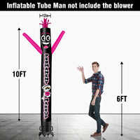 6 10 15 20FT Tall Permanent Makeup Waving Inflatable Tube Man(Blower Not Included) - goodeny