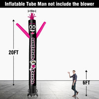 6 10 15 20FT Tall Permanent Makeup Waving Inflatable Tube Man(Blower Not Included) - goodeny
