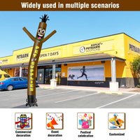 6 10 15 20FT Tall Pet Supplies Waving Inflatable Tube Man(Blower Not Included) - goodeny