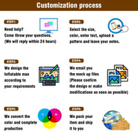 6 10 15 20FT Tall Pet Supplies Waving Inflatable Tube Man(Blower Not Included) - goodeny