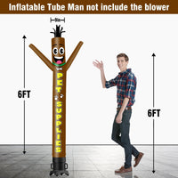 6 10 15 20FT Tall Pet Supplies Waving Inflatable Tube Man(Blower Not Included) - goodeny
