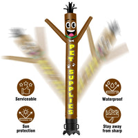 6 10 15 20FT Tall Pet Supplies Waving Inflatable Tube Man(Blower Not Included) - goodeny