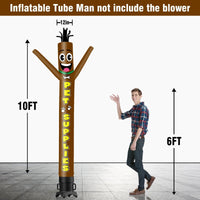 6 10 15 20FT Tall Pet Supplies Waving Inflatable Tube Man(Blower Not Included) - goodeny