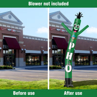 6 10 15 20FT Tall PHO Waving Inflatable Tube Man(Blower Not Included) - goodeny